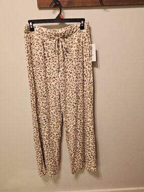 Joyspun Velour Pajama Lounge Pants, Size Medium